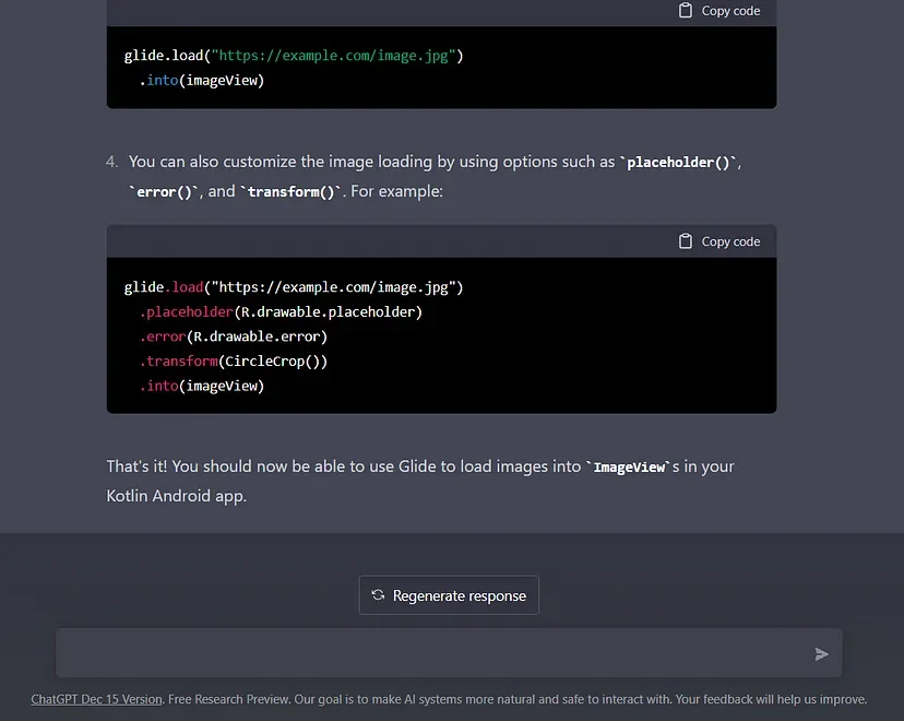 Using ChatGPT to Set Up an Android App